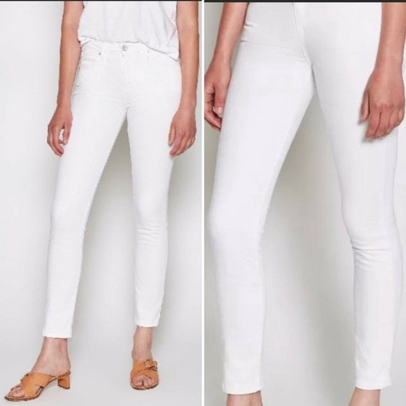 Joie NEW Mid Rise Skinny Jeans Porcelain Denim - Picture 1 of 9